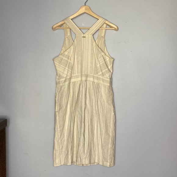 PrAna Dress Grace Trail Dress Hemp Blend Stone Stripe Size XL - Picture 8 of 10